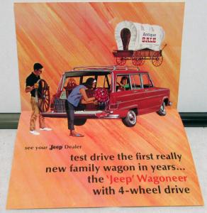 1964 Jeep Dealer Sales Brochure Mailer New Wagoneer 4WD Wagon