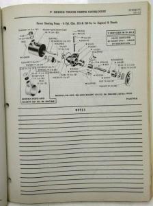 1960 Dodge Truck P-Series & Fargo FP Series Parts List Catalogue - Canadian