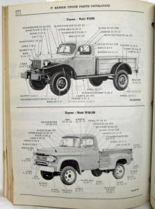 1960 Dodge Truck P-Series & Fargo FP Series Parts List Catalogue - Canadian