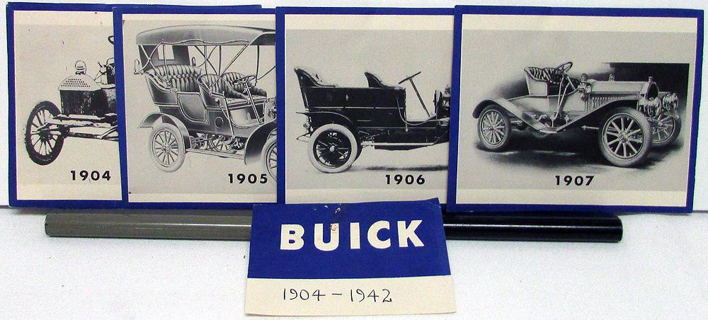 1904 Thru 1942 Buick Car Prints Set Missing 1941 Source Unknown Original