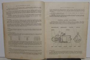 1926 Buick Standard Master Six Models Reference Book Owners Manual Original