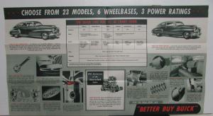 1942 Buick Sales Folder MAILER Highlight Features Equipment Original