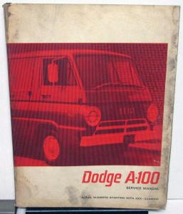 1967 Dodge Truck Models A-100 Compact Service Manual Sportsman Wagon Van Pickup