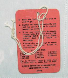 1947 Buick New Car Instruction Info Tags Key Lighter Wipers Tire Pressure Orig