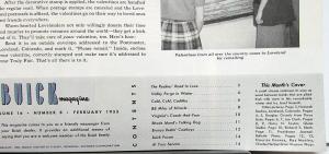1955 Buick Magazine February Issue Vol 16 No 8 Original