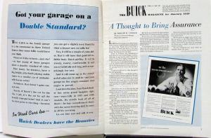 1939 Buick Magazine January Issue Vol 4 No 10 Original