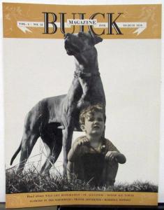 1939 Buick Magazine March Issue Vol 4 No 12 Original