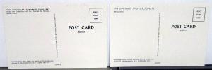 1966 Chevy Corvette Convertible Vintage Pair Postcards Long Island Auto Museum