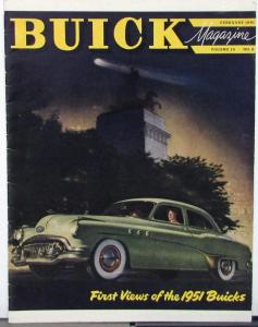 1951 Buick New Model Preview Issue Magazine February Vol 12 No 8 Original