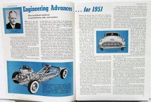 1951 Buick New Model Preview Issue Magazine February Vol 12 No 8 Original