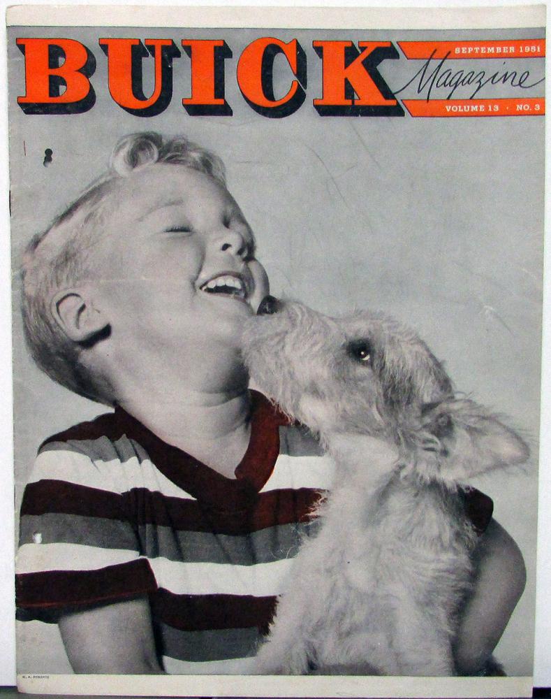 1951 Buick Magazine September Vol 13 No 3 Issue Original