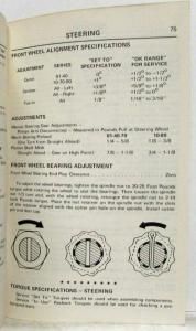 1973 AMC American Motors Hornet Gremlin Javelin Service Specifications Handbook
