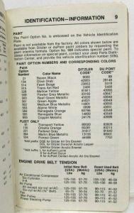 1975 Jeep CJ-5 CJ-6 Cherokee Wagoneer Truck Specifications Handbook