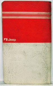 1975 Jeep CJ-5 CJ-6 Cherokee Wagoneer Truck Specifications Handbook