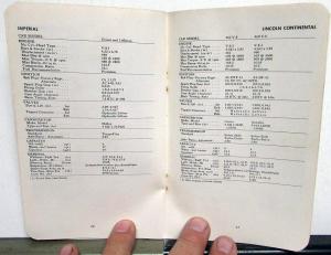 1968 Ethyl Corporation Brief Passenger Car Data Booklet Chevy Ford Dodge Rambler
