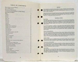1967 Ethyl Corporation Brief Passenger Car Data Booklet Chrysler Cadillac Ford