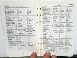 1963 Ethyl Corporation Brief Passenger Car Data Booklet Buick Rambler Studebaker