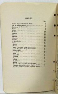 1950 Ethyl Corporation Brief Passenger Car Data Booklet Willys Packard Hudson