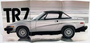 1981 Triumph TR7 Dealer Sales Brochure Folder Features & Specs