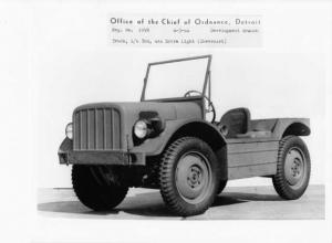 1942 Chevrolet US Army 1/4 Ton Jeep Truck Prototype Press Photo 0178