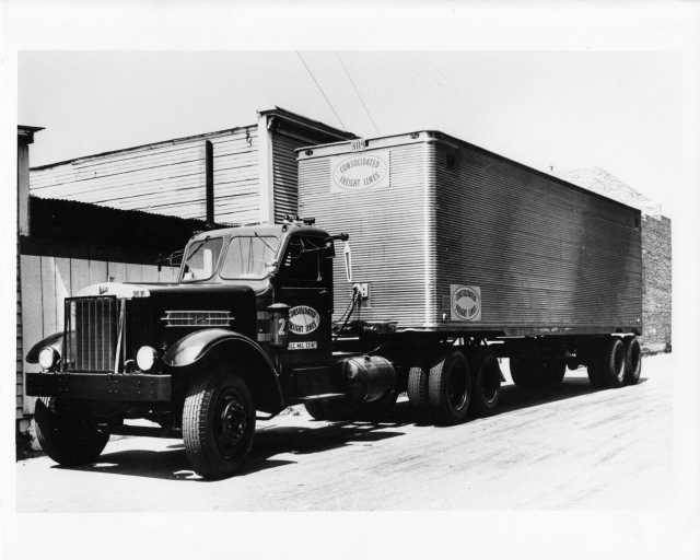 1941 Sterling Consolidated Freight Lines Tractor Trailer Press Photo 0007