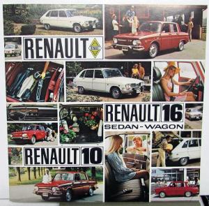 1968-1970 Renault Sales Literature Set Brochures Folders Mailers 10 16