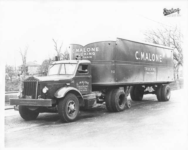 1940 Sterling C Malone Trucking Tractor Trailer Press Photo 0009