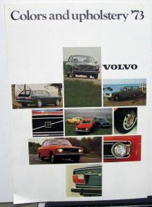 1973 Volvo Dealer Colors And Upholstery Sales Brochure Paint Chips