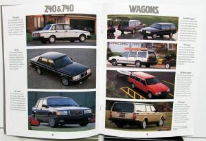 1992 Volvo Full Line Dealer Sales Brochure 960 940 240 740 Sedan Wagon