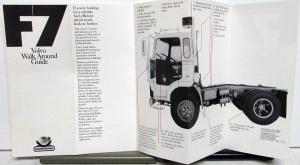 1980 Volvo Diesel Trucks Dealer Sales Brochures Folders Pair F7 Guide Questions