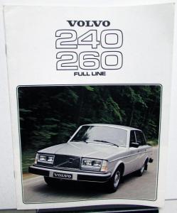 1978 Volvo Dealer Sales Brochure 240 260 Series Full Line Features & Specs