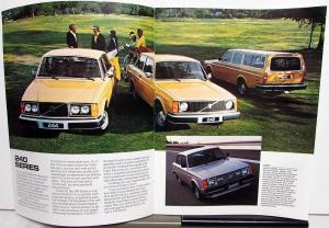 1978 Volvo Dealer Sales Brochure 240 260 Series Full Line Features & Specs