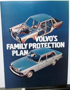 1974 Volvo Dealer Sales Brochure Full Line Car Safety Features