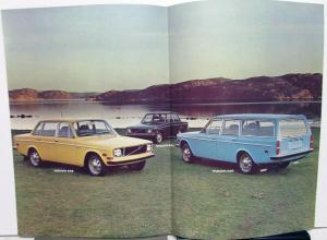 1972 Volvo Dealer Sales Brochure Folder Car Full Line With Specifications