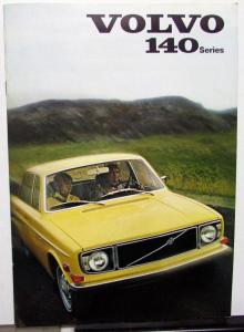 1971 Volvo 140 Series Dealer Sales Brochure Features & Specifications