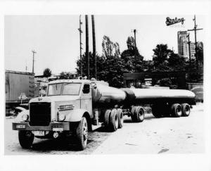 1940s Sterling West Coast Transport Tanker Truck & Trailer Press Photo 0017