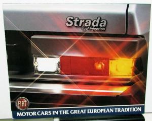 1981 Fiat Strada Dealer Sales Brochure Folder Compact Car