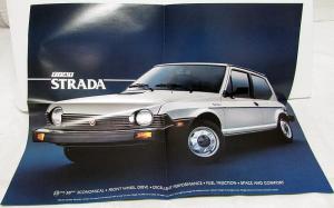 1981 Fiat Strada Dealer Sales Brochure Folder Compact Car