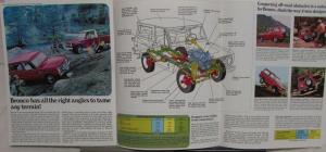 1972 Ford Bronco Wagon 4WD Sales Folder Brochure Original