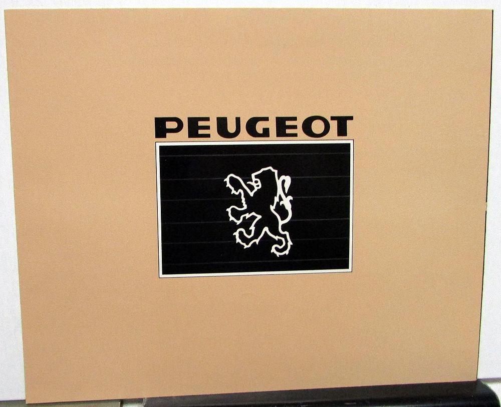 1977 Peugeot Dealer Sales Brochure Folder 504 & 604 Models Features & Specs