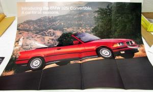 1994 BMW Dealer Sales Brochure Folder Series 3 5 7 8 Poster 325i Convertible