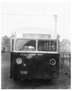 1939 ACF Northampton Bus No 1731 Accident Press Photo 0001