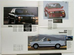 1990 BMW Dealer Sales Oversize Brochure Full Line 750iL 735 525 535 325 M Series