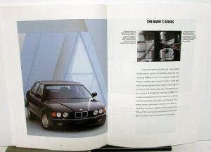 1991 BMW Model Range Full Line Dealer Sales Brochure Series 3 5 7 750iL 850i