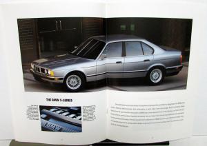 1991 BMW Model Range Full Line Dealer Sales Brochure Series 3 5 7 750iL 850i