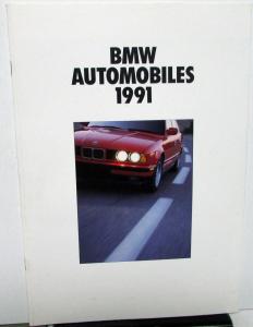 1991 BMW Sales Brochure 850i 750iL 7 Series 5 Series 3 Series 318is M Series