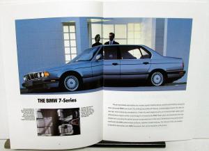 1991 BMW Sales Brochure 850i 750iL 7 Series 5 Series 3 Series 318is M Series