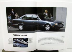 1991 BMW Sales Brochure 850i 750iL 7 Series 5 Series 3 Series 318is M Series