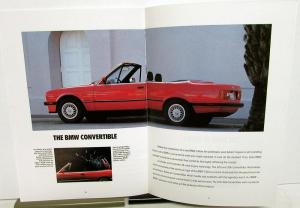 1991 BMW Sales Brochure 850i 750iL 7 Series 5 Series 3 Series 318is M Series