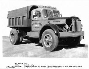 1954 Autocar CL-90-D Dump Truck Press Photo - FJ Guaragna Co General Contractor